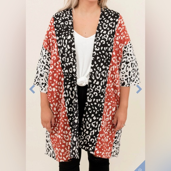 Chic Soul Leopard Kimono - Picture 3 of 4